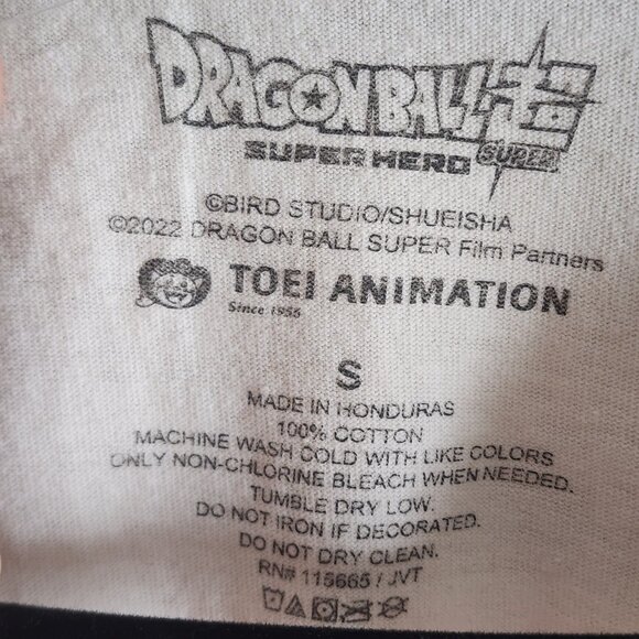 Dragon Ball Super Hero Shirt Mens Small White Movie Poster Anime Hot Topic Tee - Picture 7 of 10